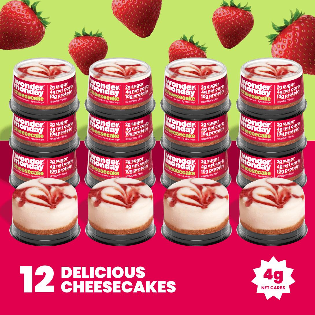 Strawberry Bliss Cheesecake Low Carb, Low Sugar, High Protein