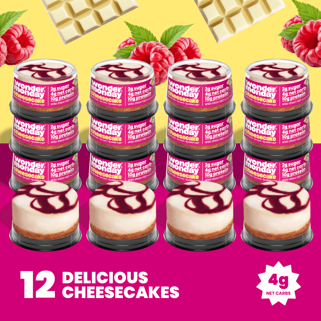 White Choco Raspberry Cheesecake | Low Carb, Low Sugar, High